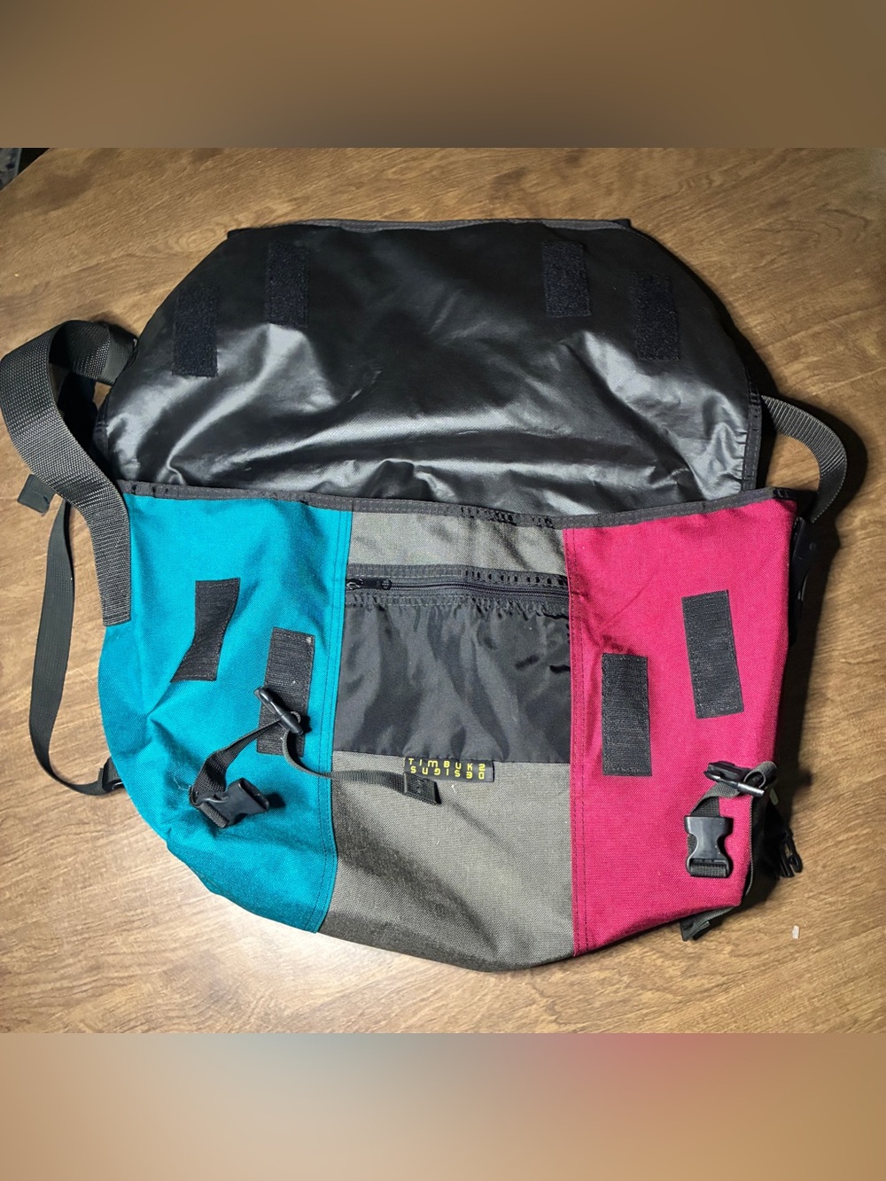 Timbuk2 x LL Bean Messenger Crossbody Bag Purple Blue Gray USED Good Condition - Picture 3 of 13